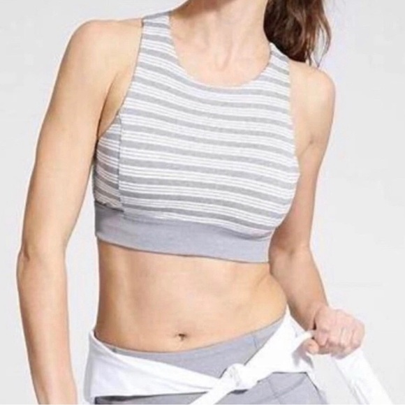 Athleta Deep Breath High Neck Sports Bra small - Picture 1 of 7